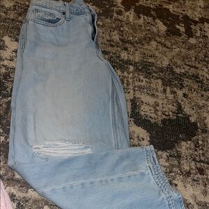 Light Blue Distressed Jeans